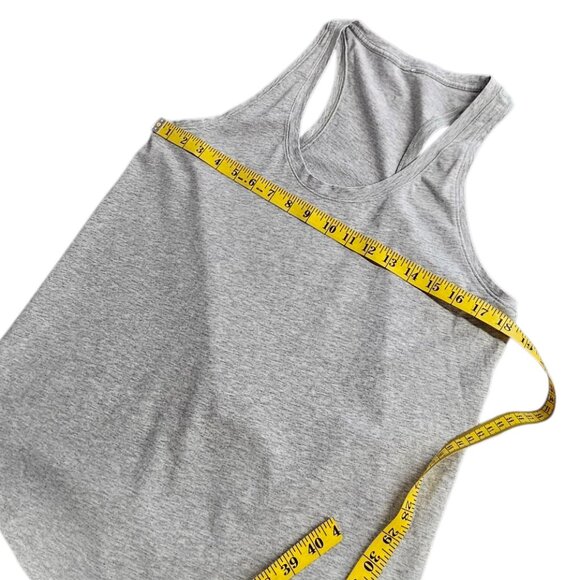 Lululemon Womens Scoop Neck Tank, Round Hem, Heathered Grey, Pullover - Picture 5 of 6